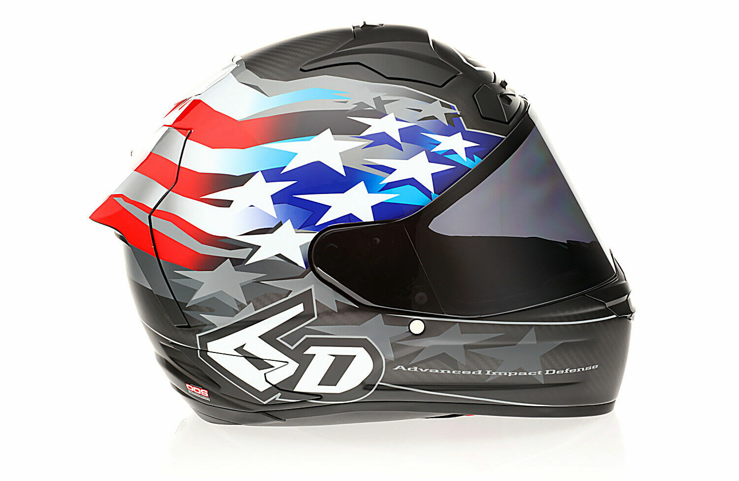 A 6D ATS-1R full-face motorcycle helmet. Photo courtesy 6D Helmets.